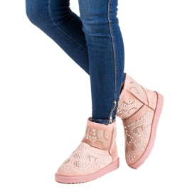 Trendi ružičaste čizme za snijeg ružičasta 2