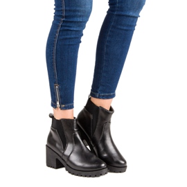 Crne čizme Chelsea na šanku crna 1