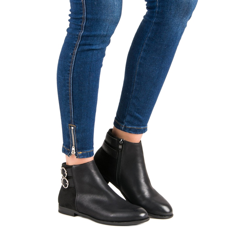 Super Mode Crne niske čizme crno 1