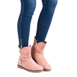 Udobne jesenske čizme ružičasta 1