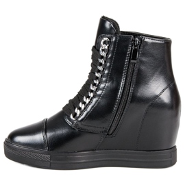 Seastar Sportske klinaste štikle crno 1