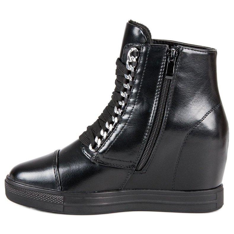 Seastar Sportske klinaste štikle crna 1