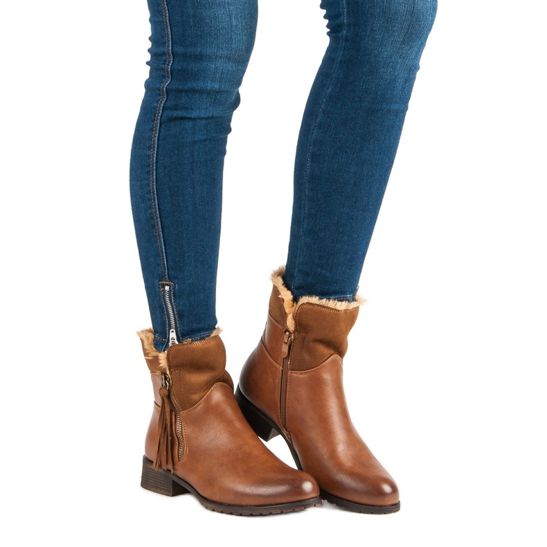 Forever Folie Tople ženske čizme smeđa 1