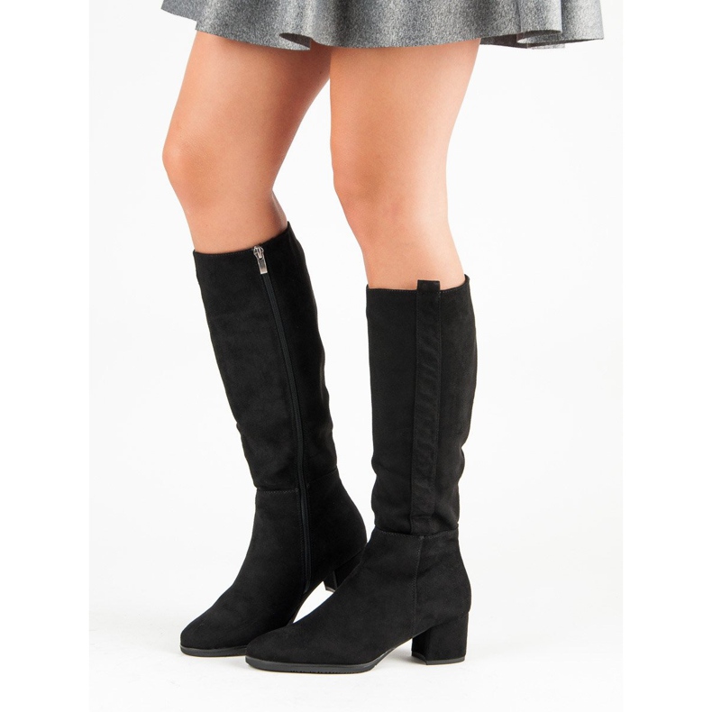 Filippo Klasične čizme od antilopa crno 1