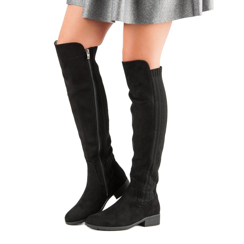 Filippo Čizme na ravnu petu crno 1