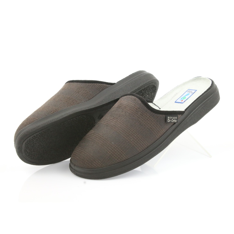Befado muške cipele papuče zdravstvene papuče 125m012 crna smeđa 4