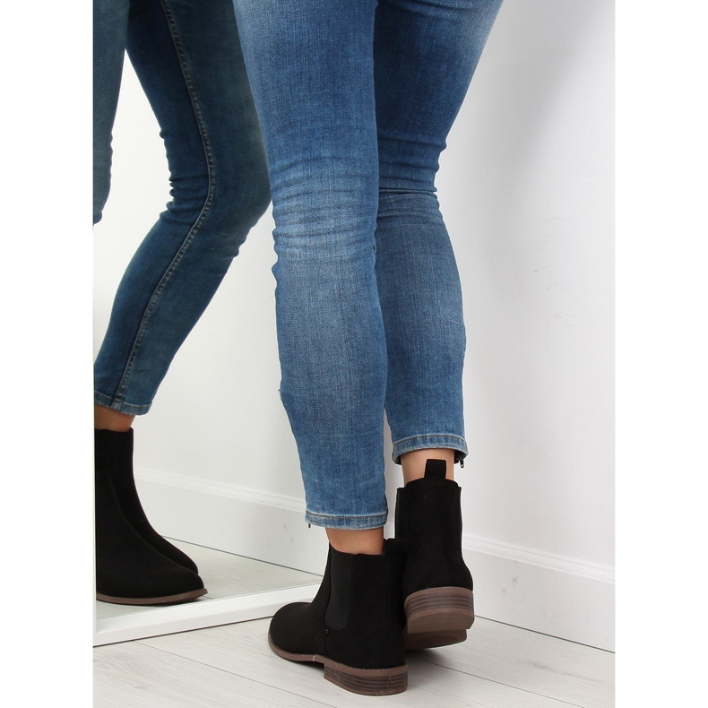 Crne ženske čizme Chelsea LJ111 Nero crno 1