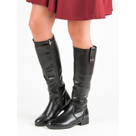 Filippo Klasične ravne čizme crno 1