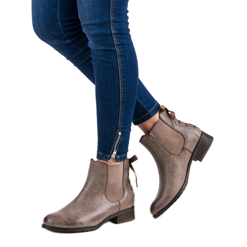 Kayla Čizme Chelsea smeđa raznobojna 2