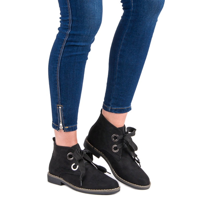 Super Mode Čizme od antilopa crno 1