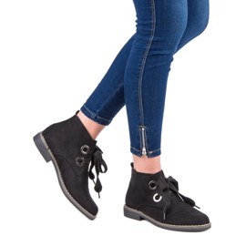 Super Mode Čizme od antilopa crno 2