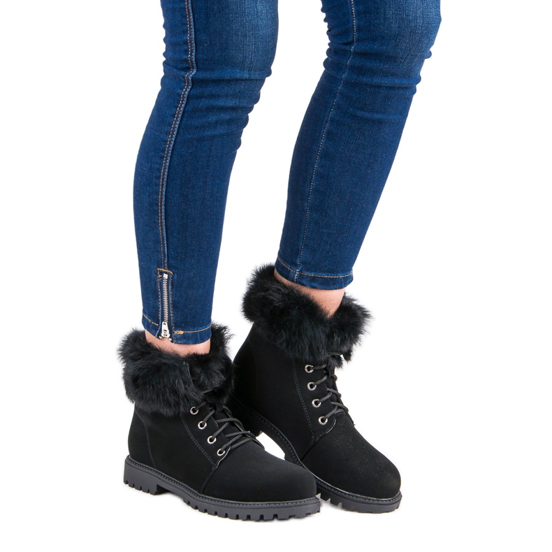 Nio Nio Crni hvatači s krznom crno 1