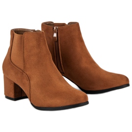 Nio Nio Čizme od antilopa Chelsea s visokim potpeticama smeđa 1