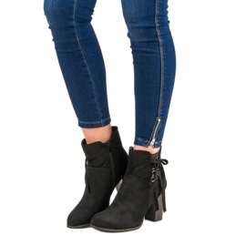 Super Mode Crne gležnjače na postu crno 1