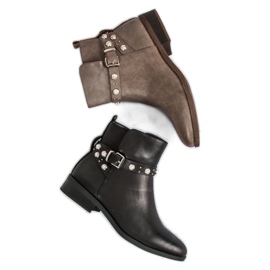 Super Mode Čizme s biserima crna 1