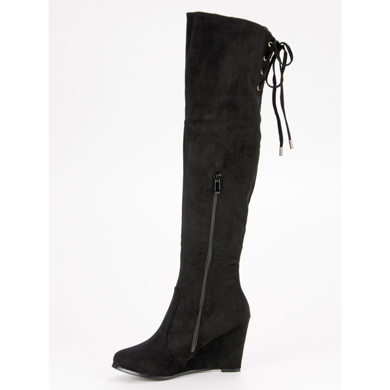 Cm Paris Čizme preko koljena crno 2