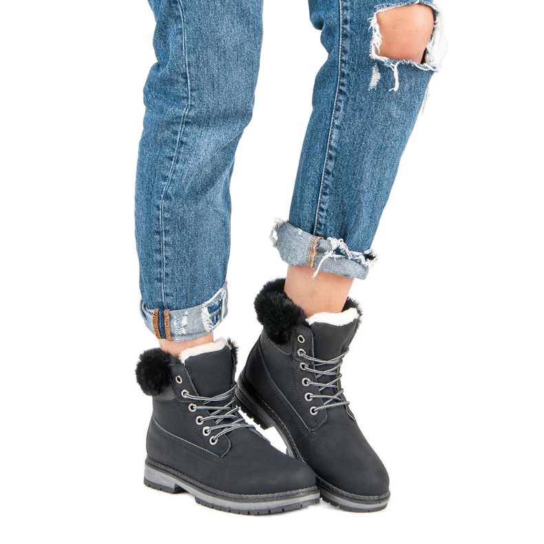 Fgm Paris Crni hvatači s krznom crna 1