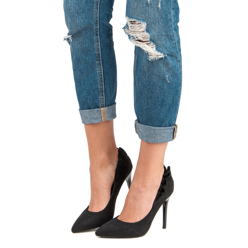 Elegantne crne štikle crno 1