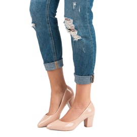 Klasične lakirane pumpe smeđa 1