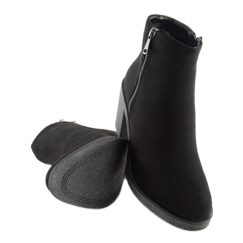 Crne čizme sa širokim potpeticama 2013 Crna crno 1