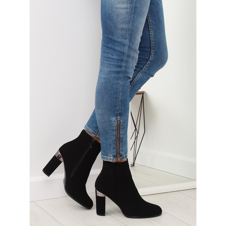 Crne čizme s visokim potpeticama 266-10 Crne crna 2