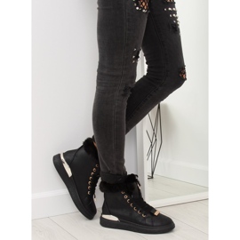 Crne izolirane tenisice F506 crne crno 2