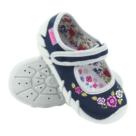 Befado dječje cipele balerinke papuče 109P170 siva tamnoplava 3