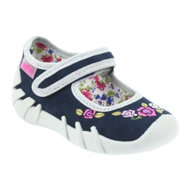 Befado dječje cipele balerinke papuče 109P170 siva tamnoplava 1