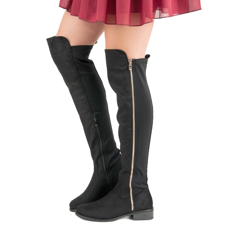 Seastar Crne čizme s patentnim zatvaračem crno 2