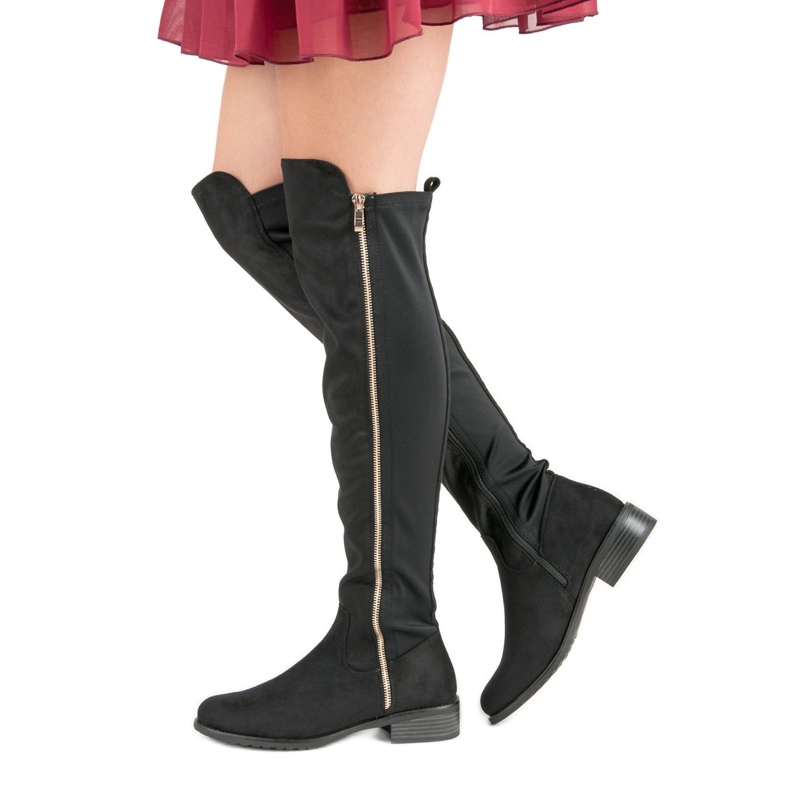 Seastar Crne čizme s patentnim zatvaračem crna 1