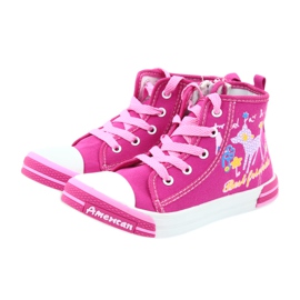 American Club Ružičaste tenisice sa patentnim zatvaračem American TEN13 plava ružičasta 3