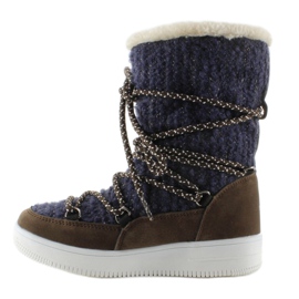 Dječje eskimoski k1646102 Marino čizme za snijeg tamnoplava 1