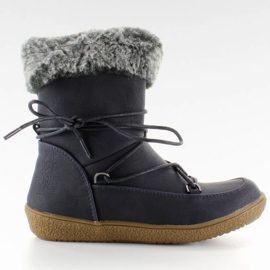 Pola čizme za djecu s krznom K1647201 Marino mornarsko plava 1