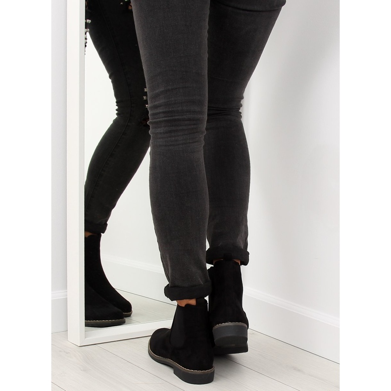 Crne ženske čizme Chelsea crne 491 Crna 1