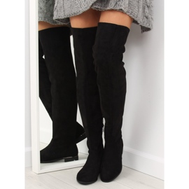 Crne ženske čizme za bedra 7570-PG crne crna 1