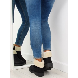 Crne ZY9210 Crne čizme s gustom izolacijom crno 2