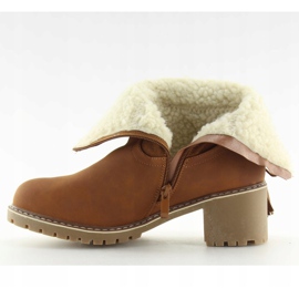 Čizme izolirane s janjećom smeđom bojom NC726 Camel smeđa 1