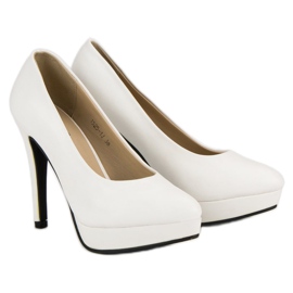 J. Star Seksi visoke pete na platformi bijela 1
