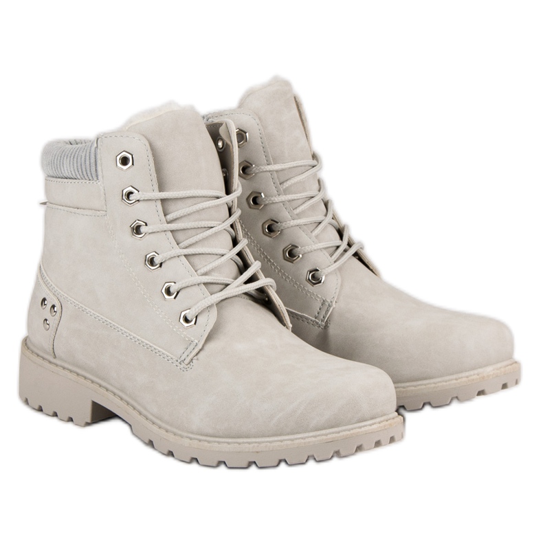 Sive, izolirane planinarske čizme siva 1