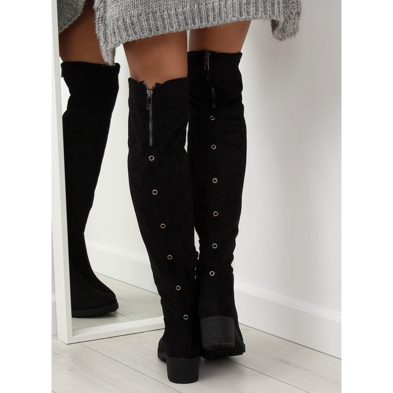 Čizme preko koljena crne 0-207 crne crno 2