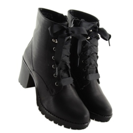 Crni radnici na visokim potpeticama B2889-KB Crni crno 2