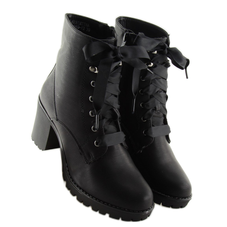 Crni radnici na visokim potpeticama B2889-KB Crni crna 2