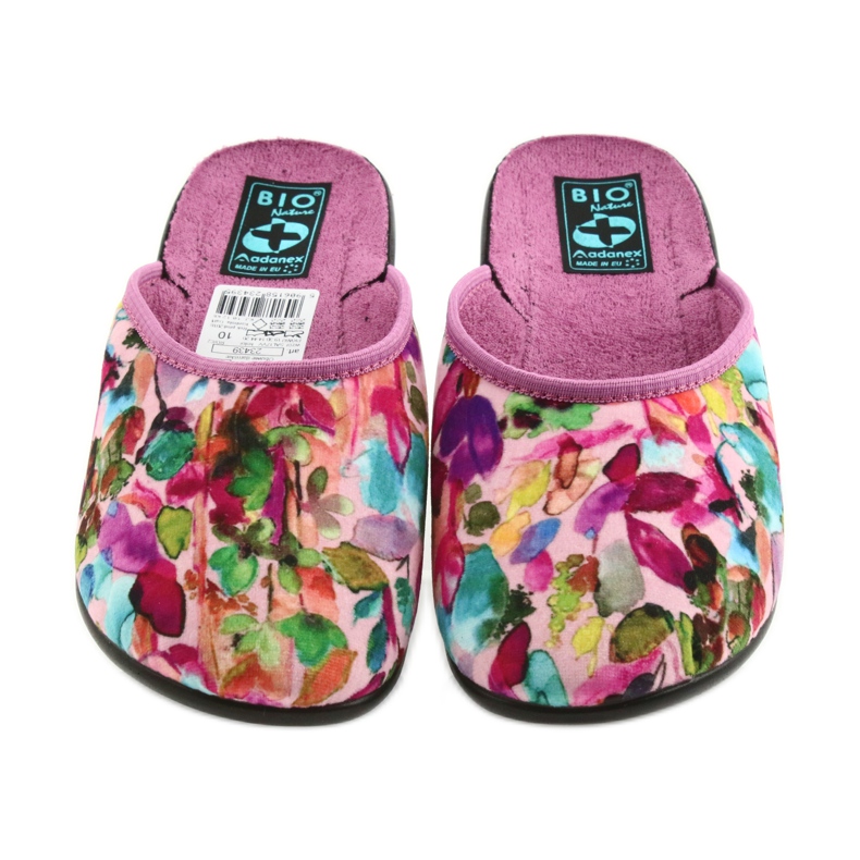Papuče velur Adanex 23439 raznobojna 2
