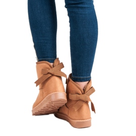 Mukluki s mašnom smeđa 2