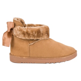 Snježne čizme s namotanom drškom smeđa 1