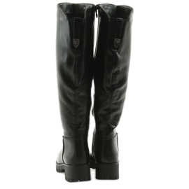 M.Daszyński Čizme s debelim dnom Daszyński MR1813 crno 3