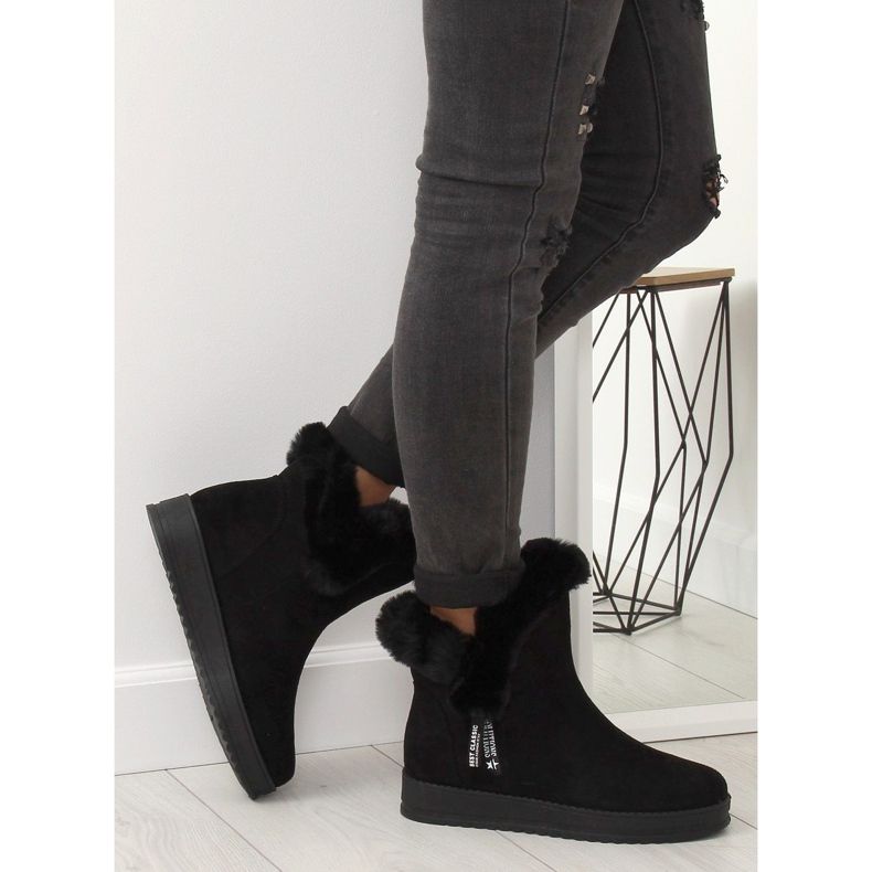 Tople crne čizme za snijeg MZ-75 Black crna 2