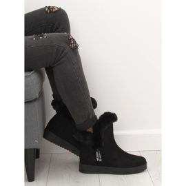 Tople crne čizme za snijeg MZ-75 Black crno 1