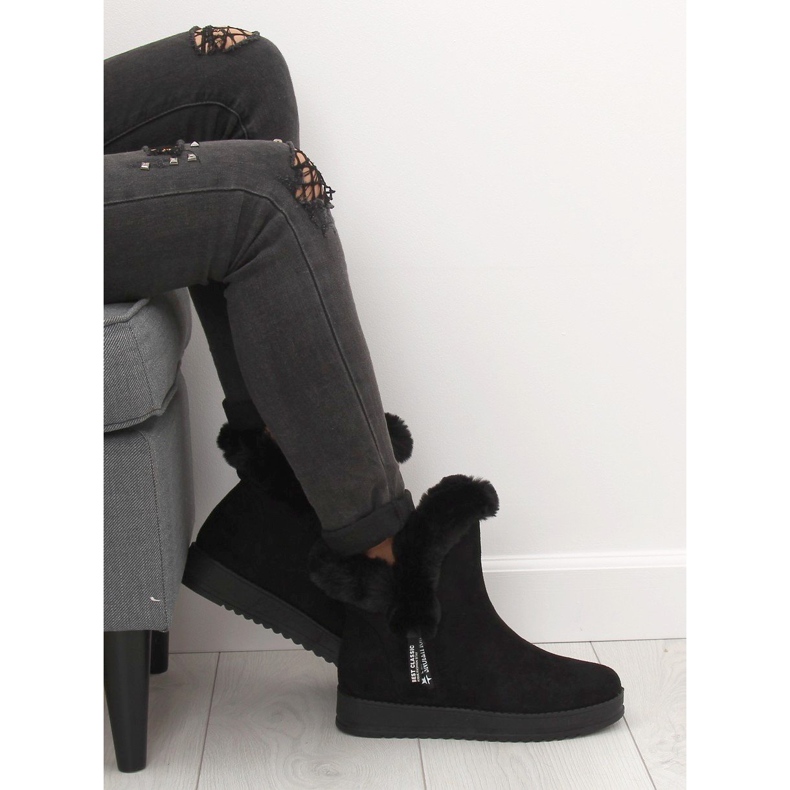 Tople crne čizme za snijeg MZ-75 Black crna 1