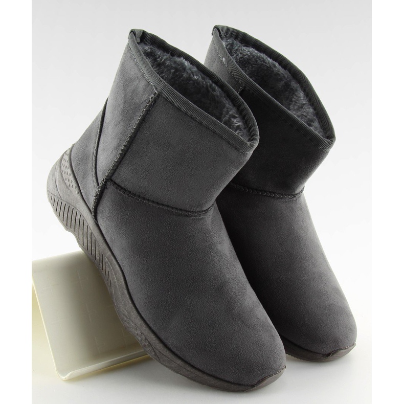 Siva Ženske sive čizme za snijeg D009 Siva 1